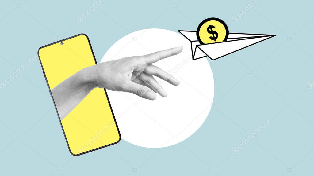Cliente allo sportello che effettua un money transfer internazionale